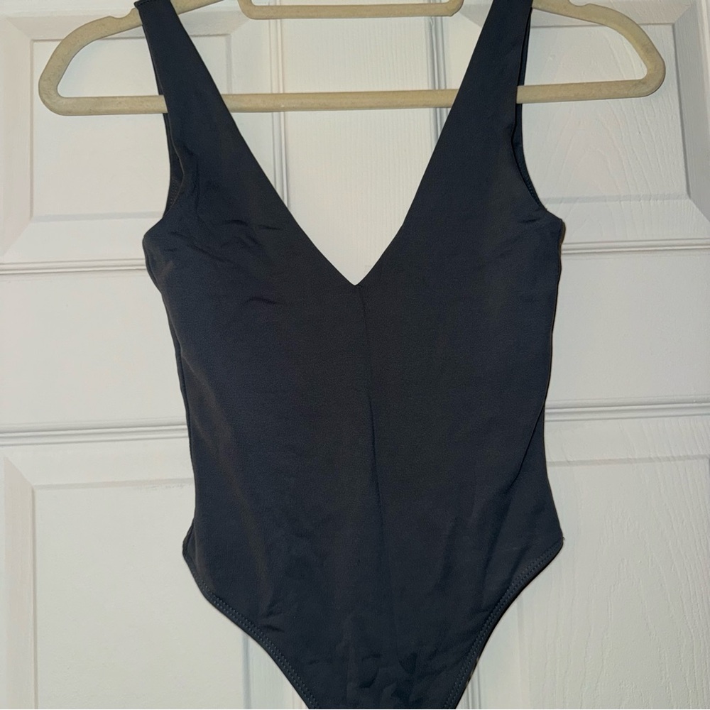Aritzia Contour Bluish Gray Bodysuit